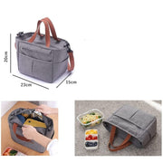 Thermal Lunch Bag with Removable Strap, Dimensions