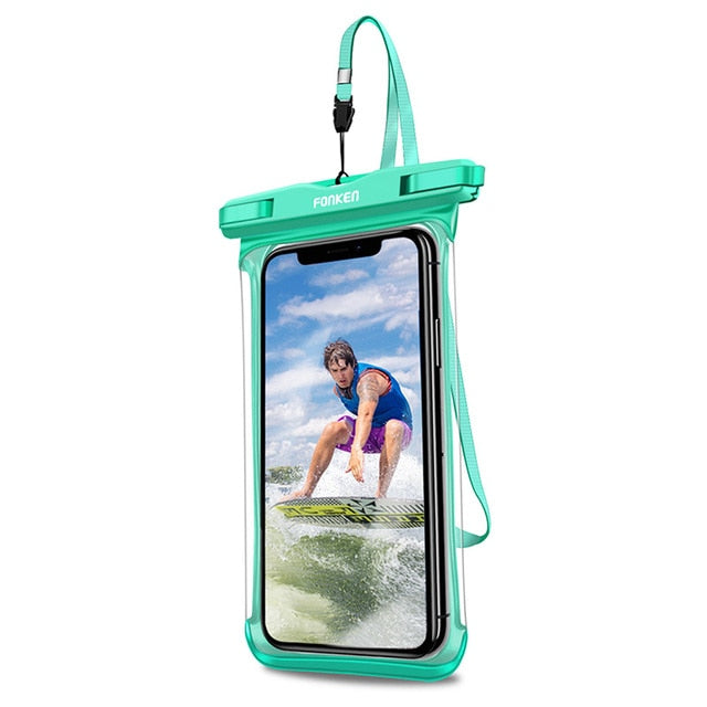 Waterproof Phone Case for iPhone and Samsung, Aqua