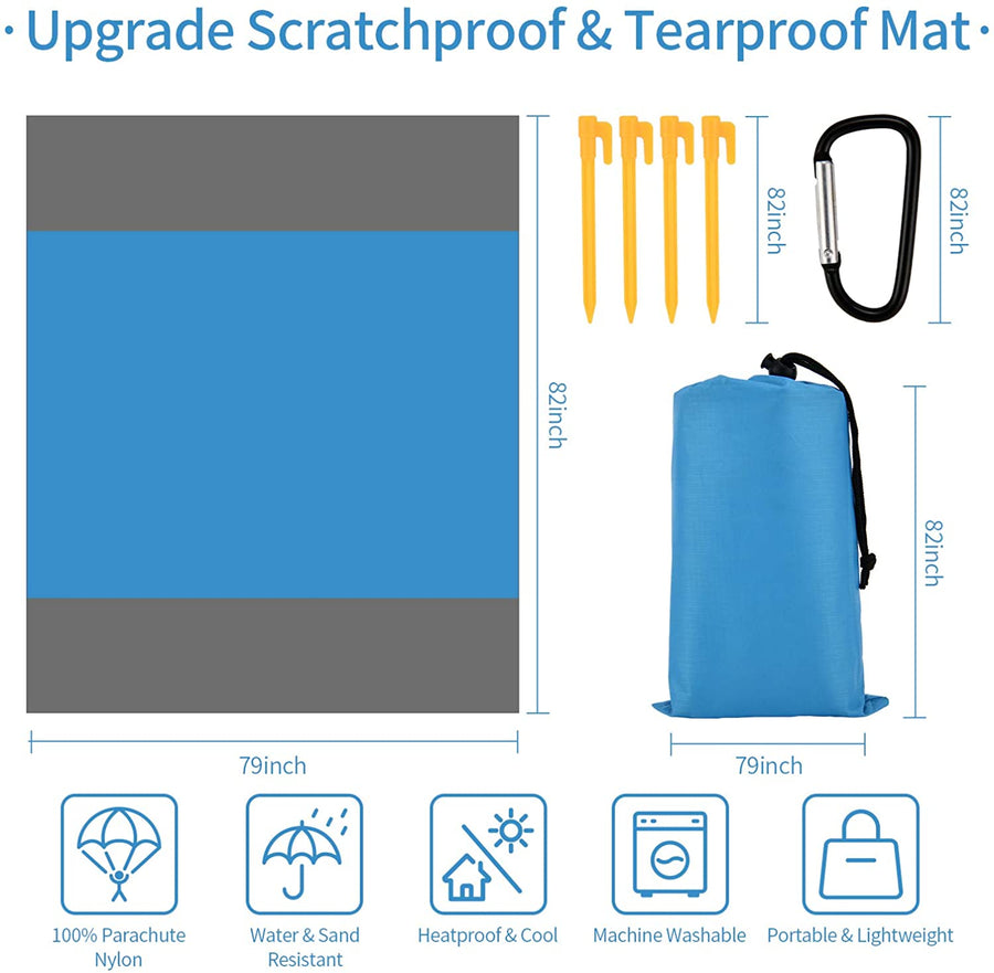 Lightweight Waterproof Beach and Picnic Mat, specs