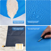 Lightweight Waterproof Beach and Picnic Mat, Sandproof